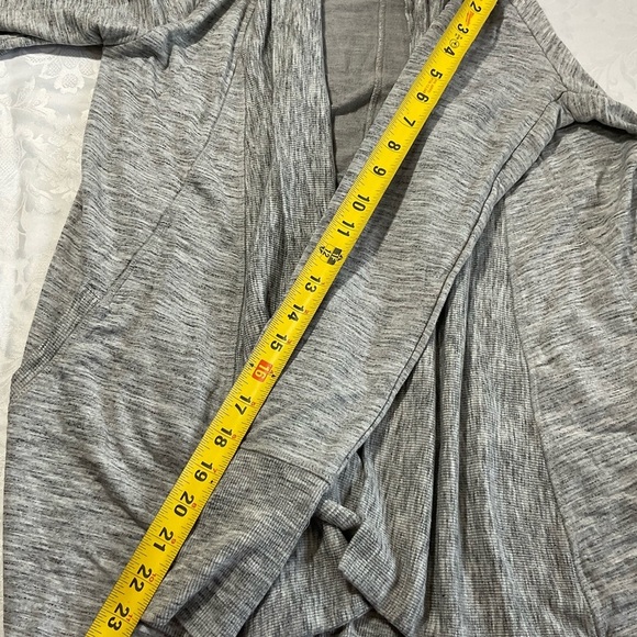 Athleta Womens light Gray Size Xtra Small Open Front Long Sleeve Cardigan - Picture 10 of 14